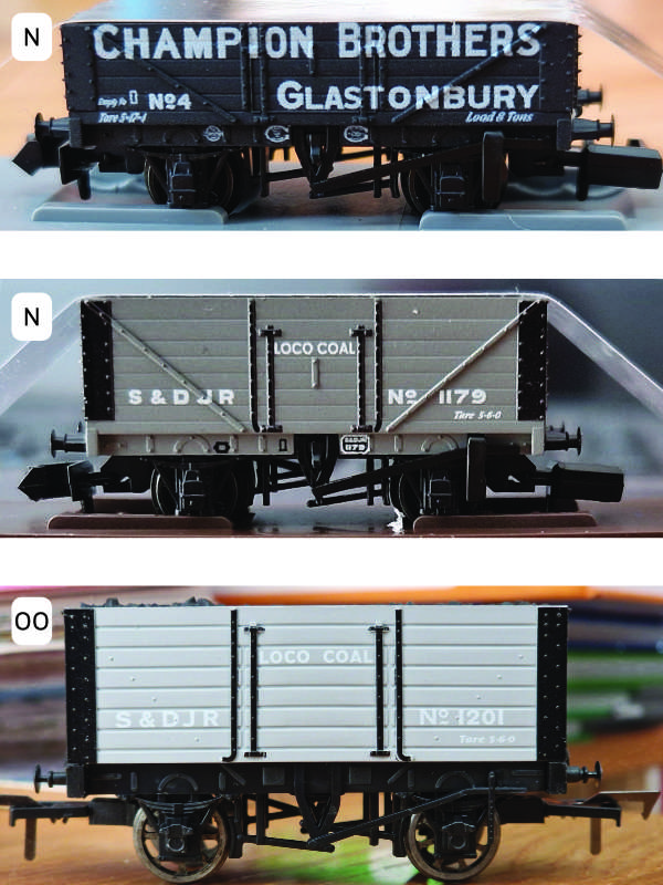 New N gauge S&D model wagons from the S&DRT.