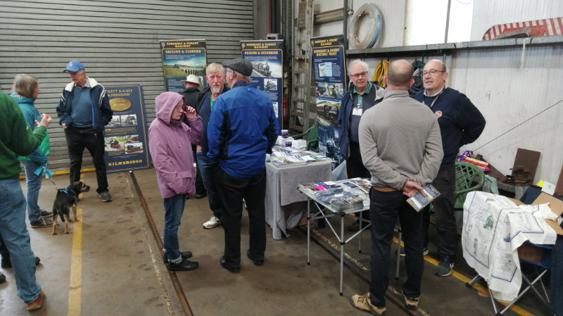 The sales stand at Ropley